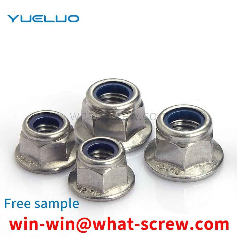 Flanged nylon lock nut