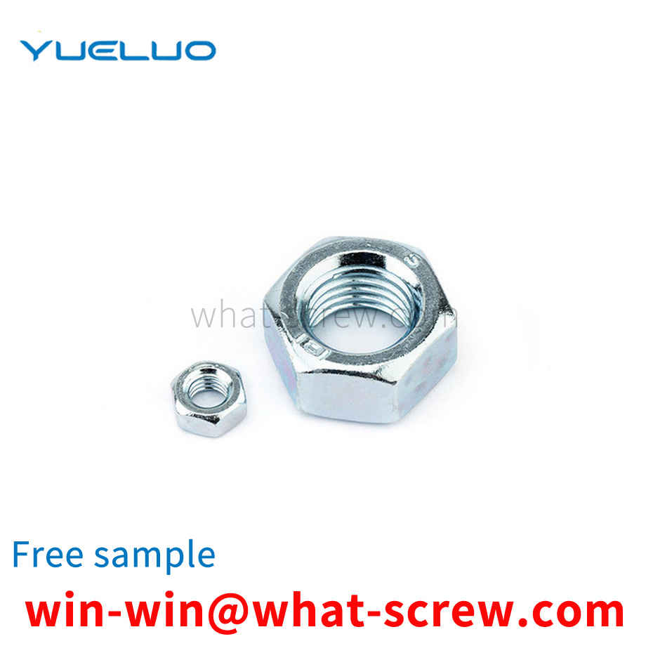 Customized full range of white galvanized grade 4 hex nuts