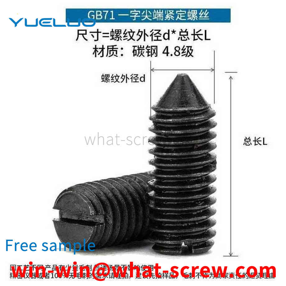 Processing slotted set screws