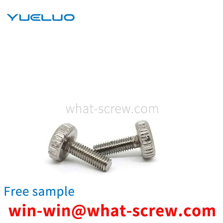 Knurled cylindrical head