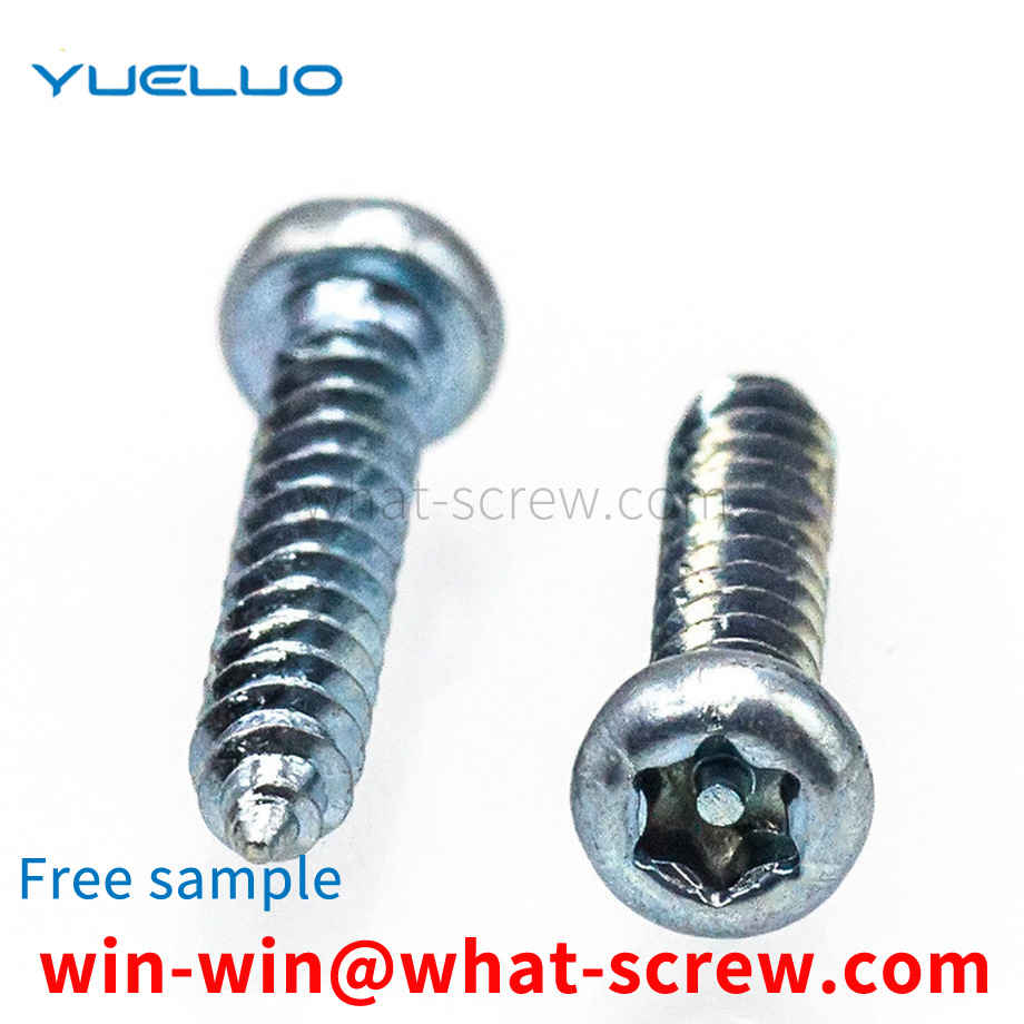 Tip tail plated blue and white zinc self-tapping