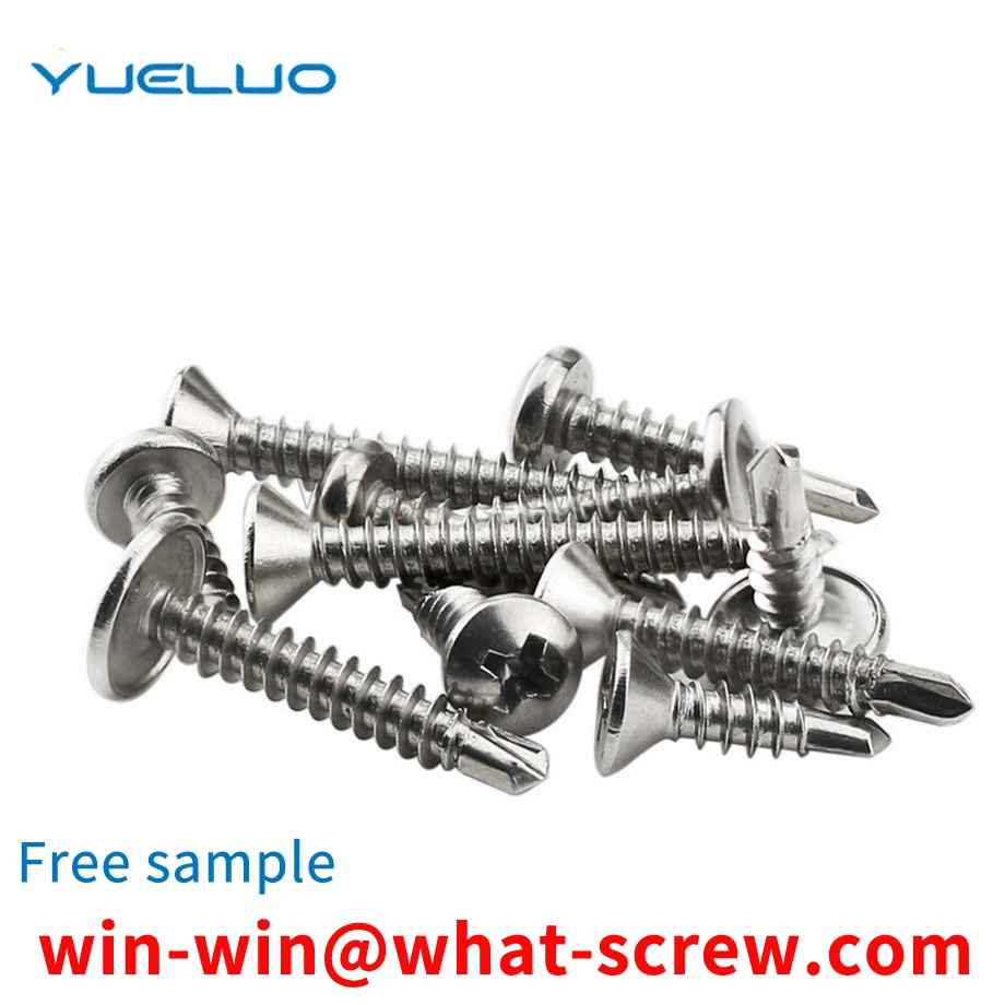 Self-drilling and self-tapping cross head countersunk head