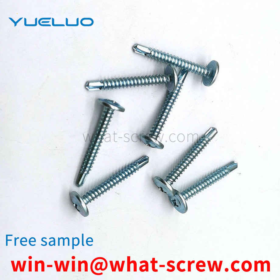 Cross flat head round head washer drill tail wire