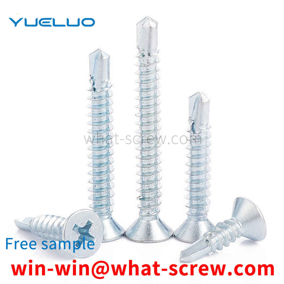 Cross countersunk head drill tail wire