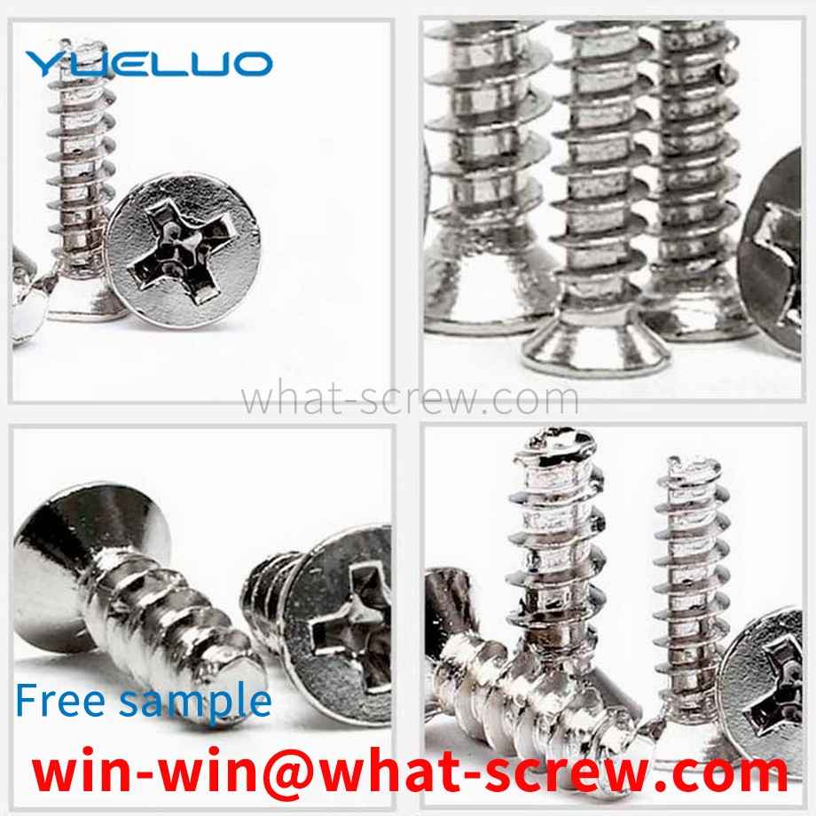 Flat tail self-tapping screw