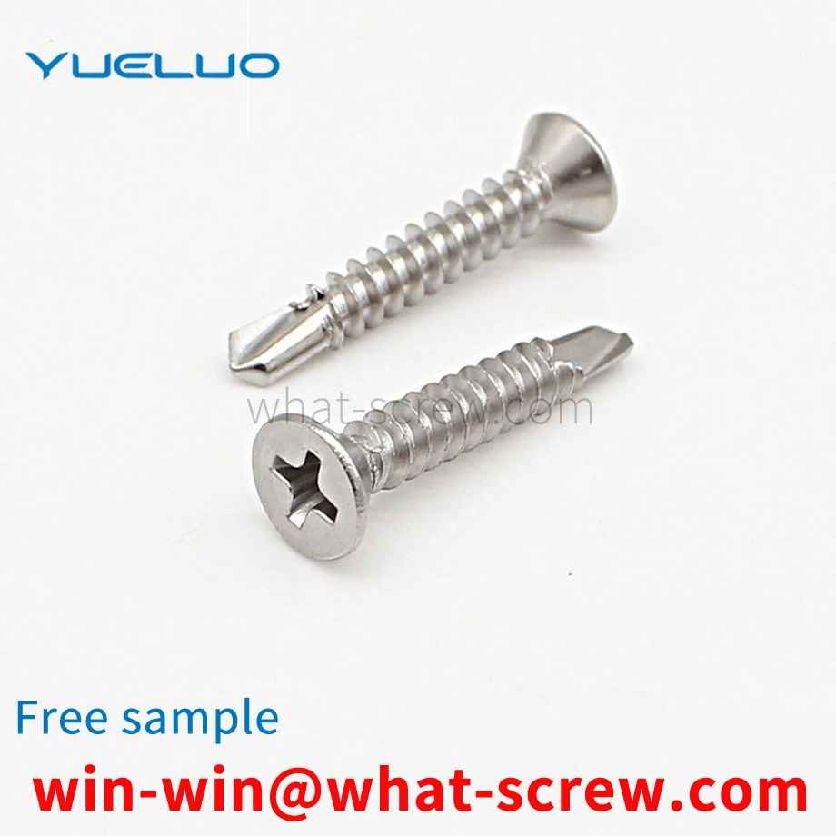 Flat head countersunk head drill tail