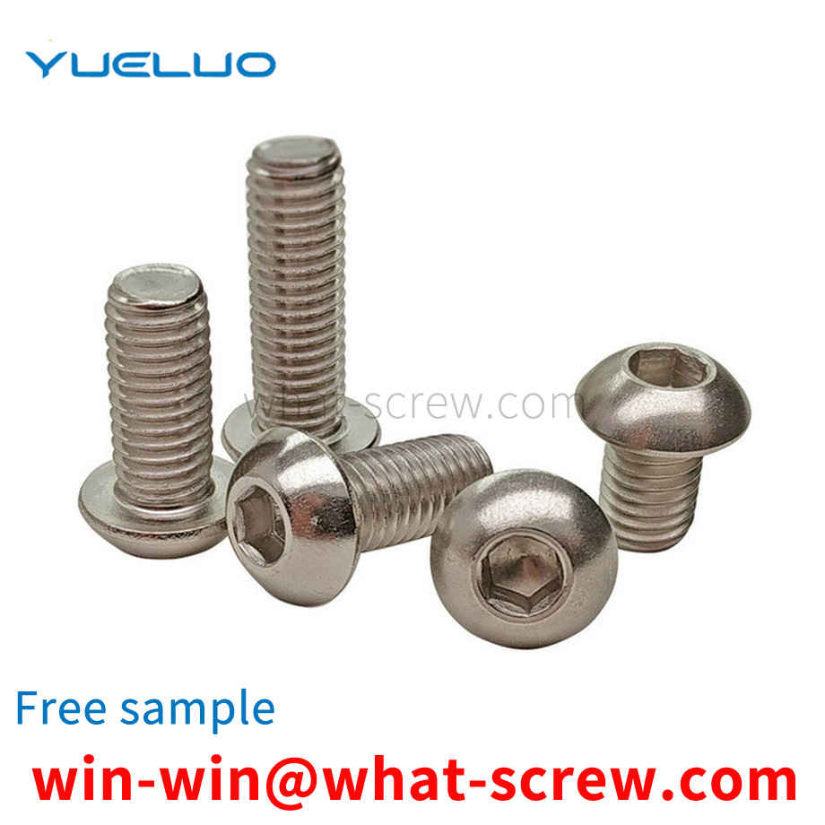 Customized half round head socket head cap screws