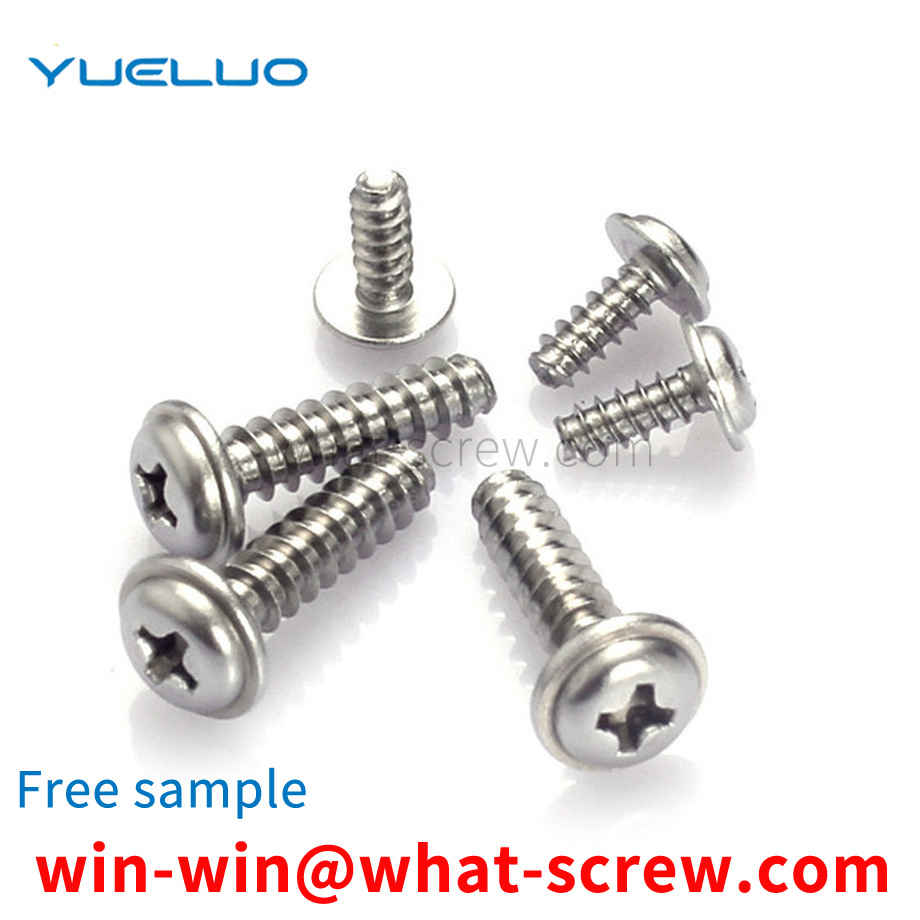 Pan head cross round head with cushion flat tail self-tapping screw