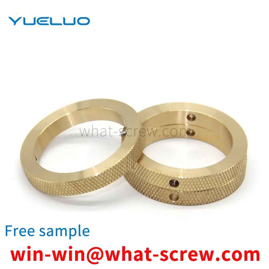 Spot wholesale knurled copper ring