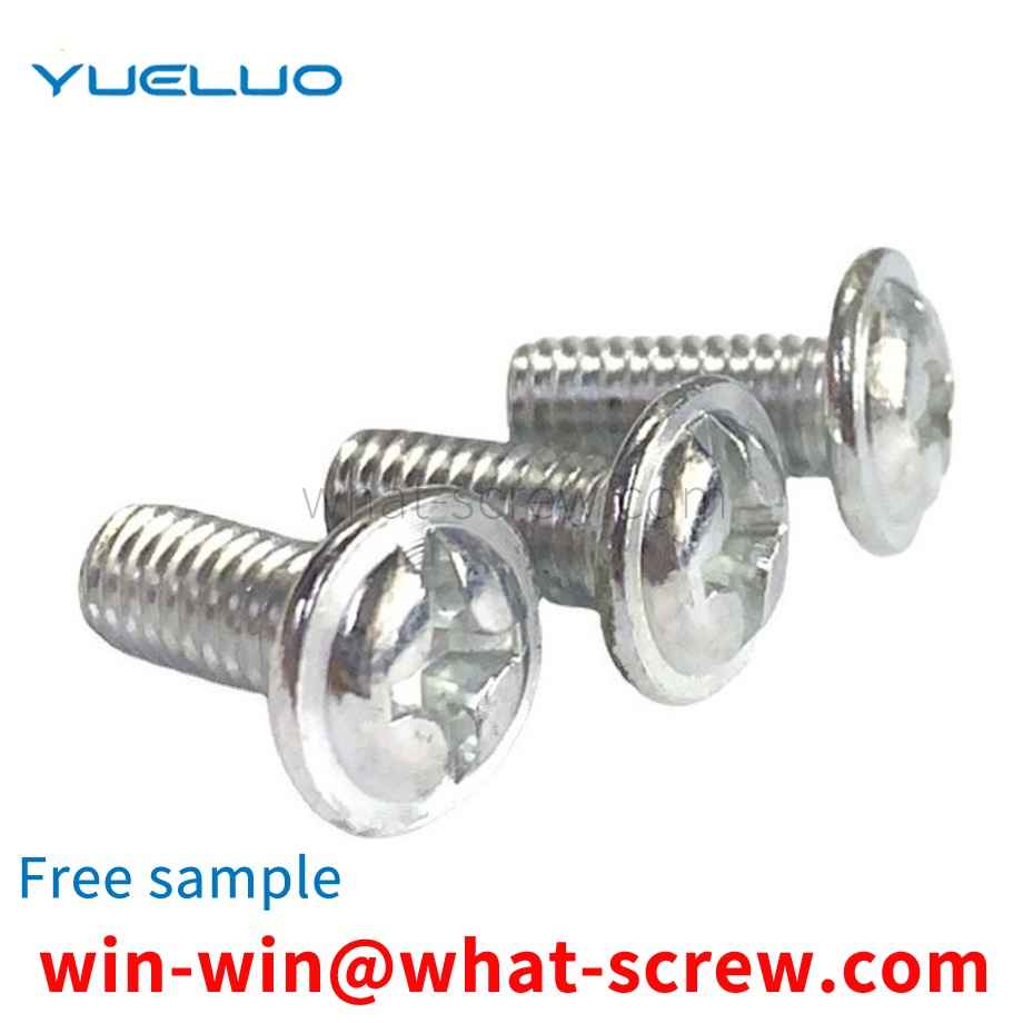 Eleven round head machine wire screw with pad