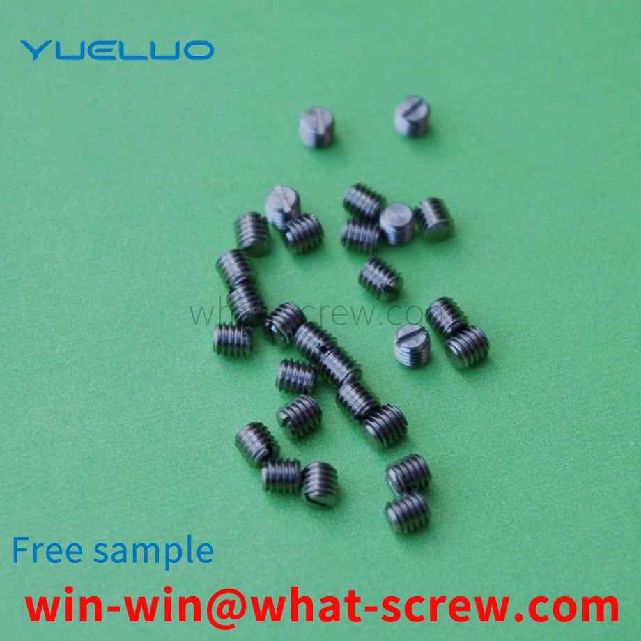 Flat end set screw