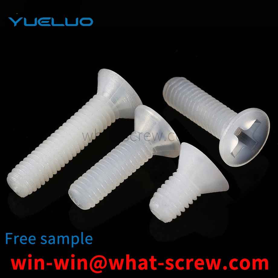 Customized countersunk head Phillips nylon screws