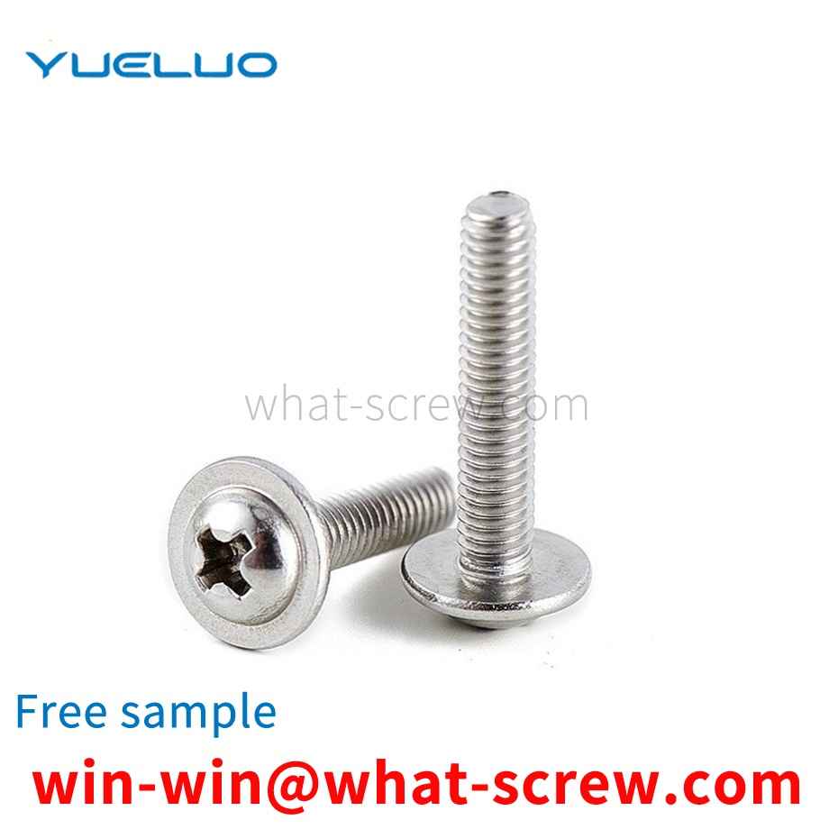 Phillips head screw with pad