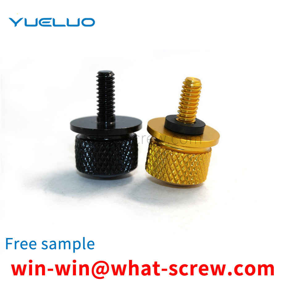 Wall Mount Knurled Hand Tightening Aluminum Screws