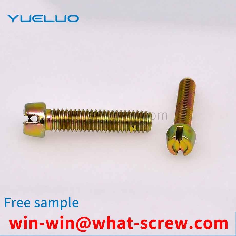 Slotted point screws