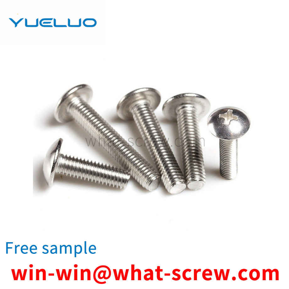 Large flat head machine screw