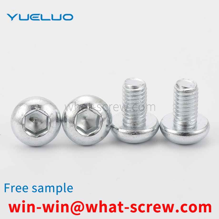 Customized half round head socket head cap screws