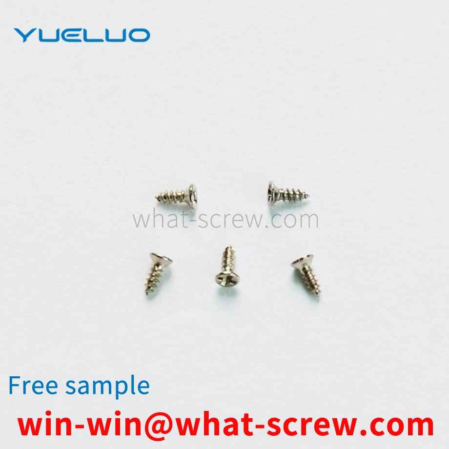 Flat head miniature screw