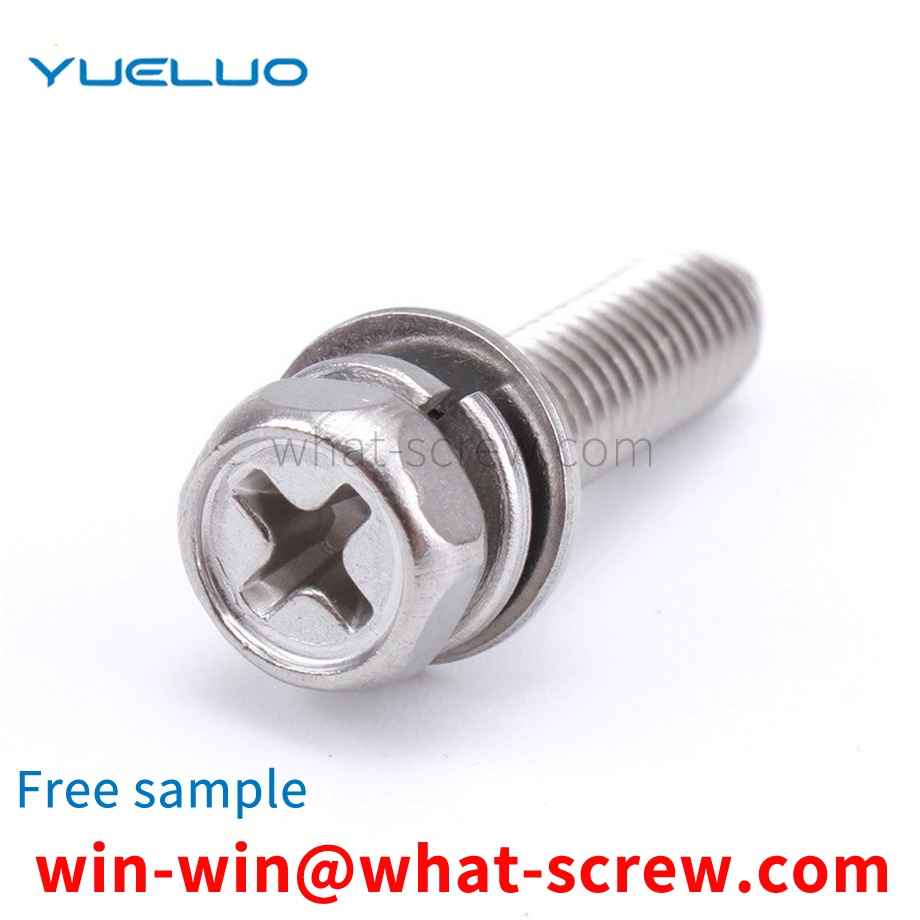 Cross external hexagon combination screw