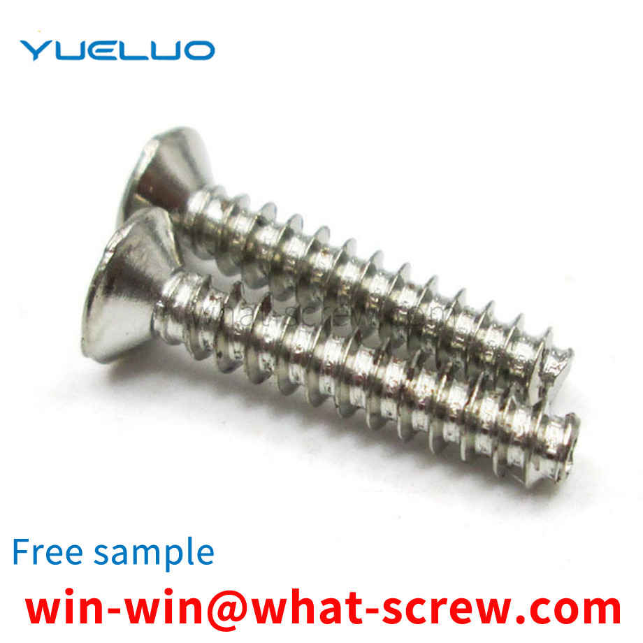 Countersunk head flat tail self-tapping screws