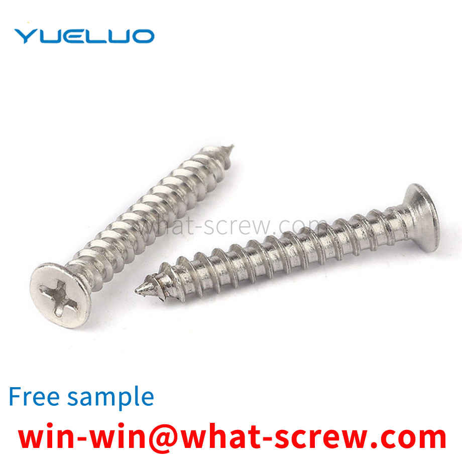 Countersunk head cross self-tapping screws