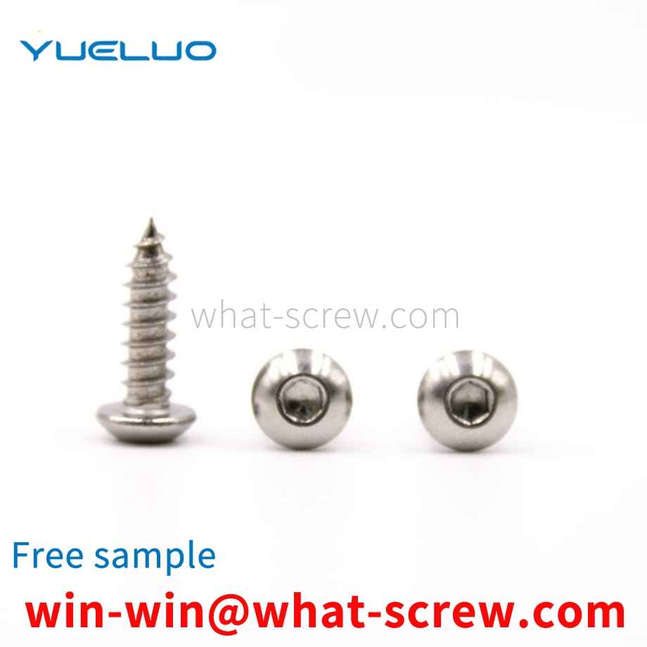 Stainless steel pan head screw with pad