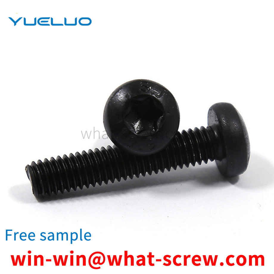 Supply black torx pan head screws