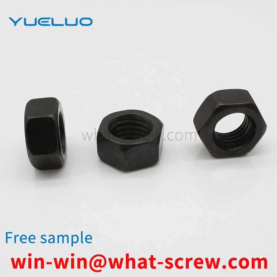 Black Colored Hex Nuts