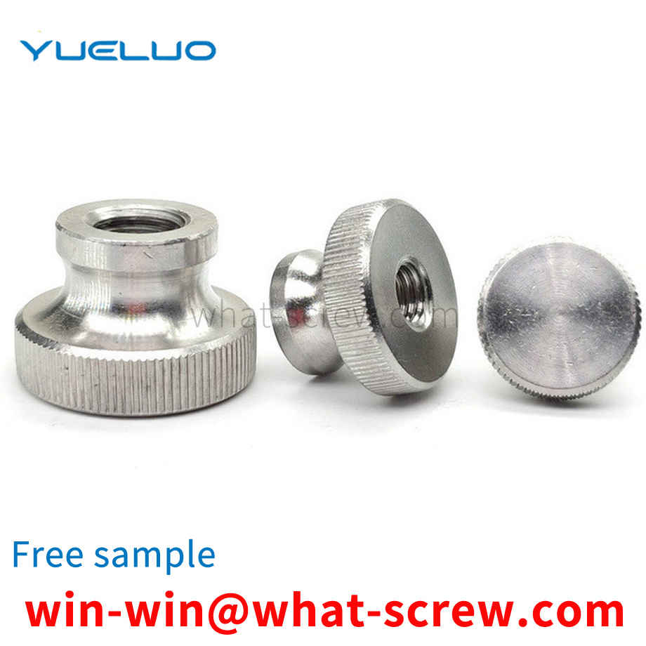 High head knurled nut