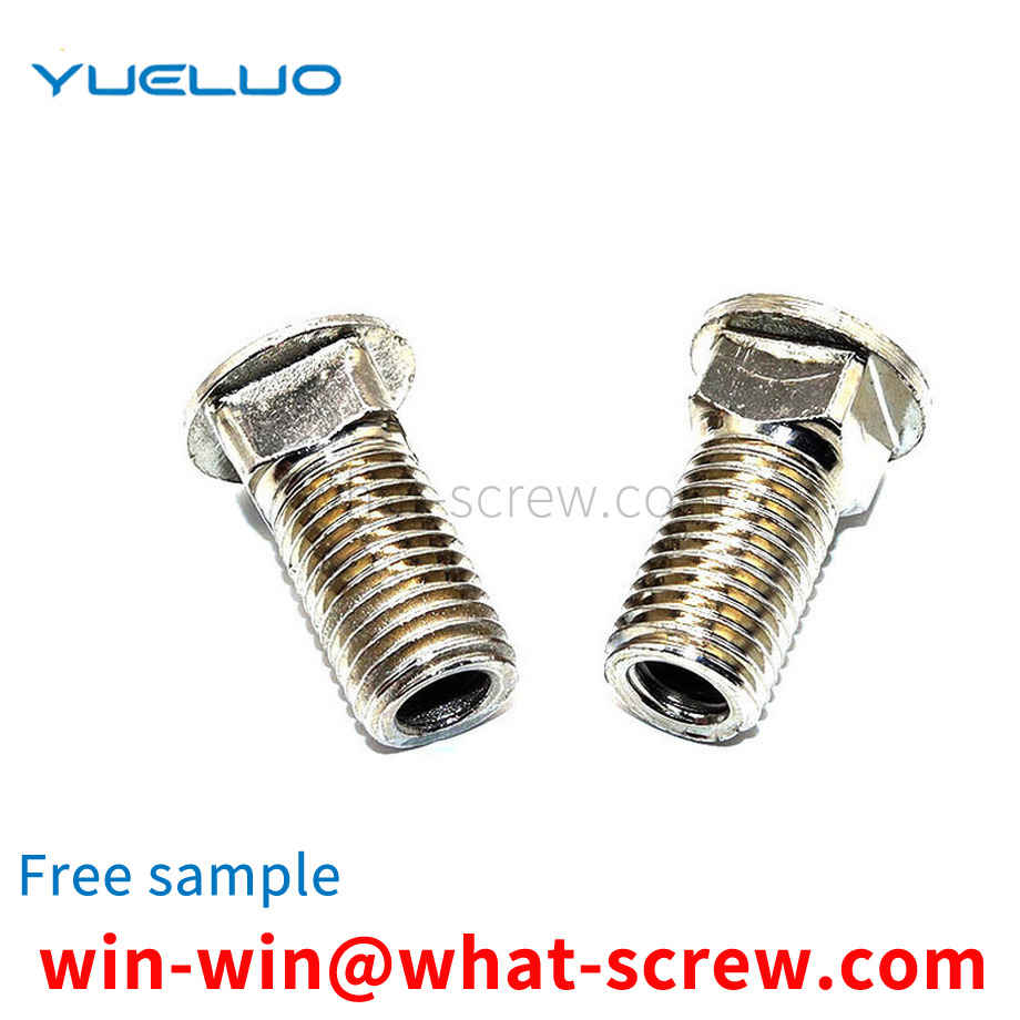 Non-standard round head square neck full thread bolts