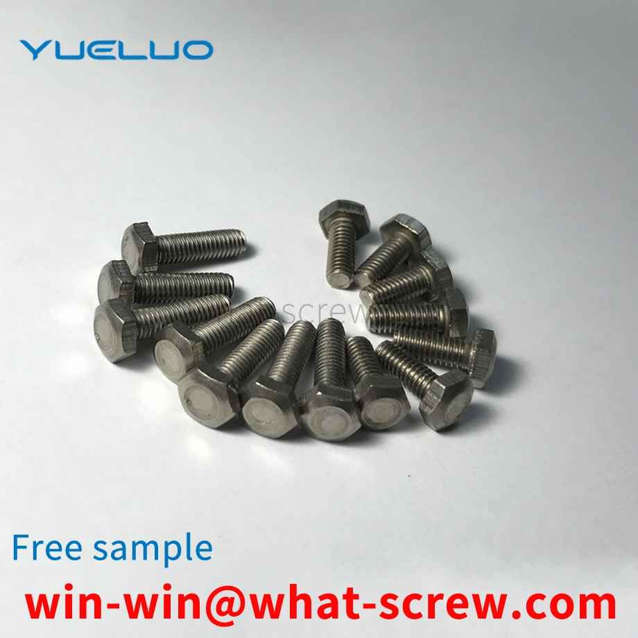 Customized titanium hex screws