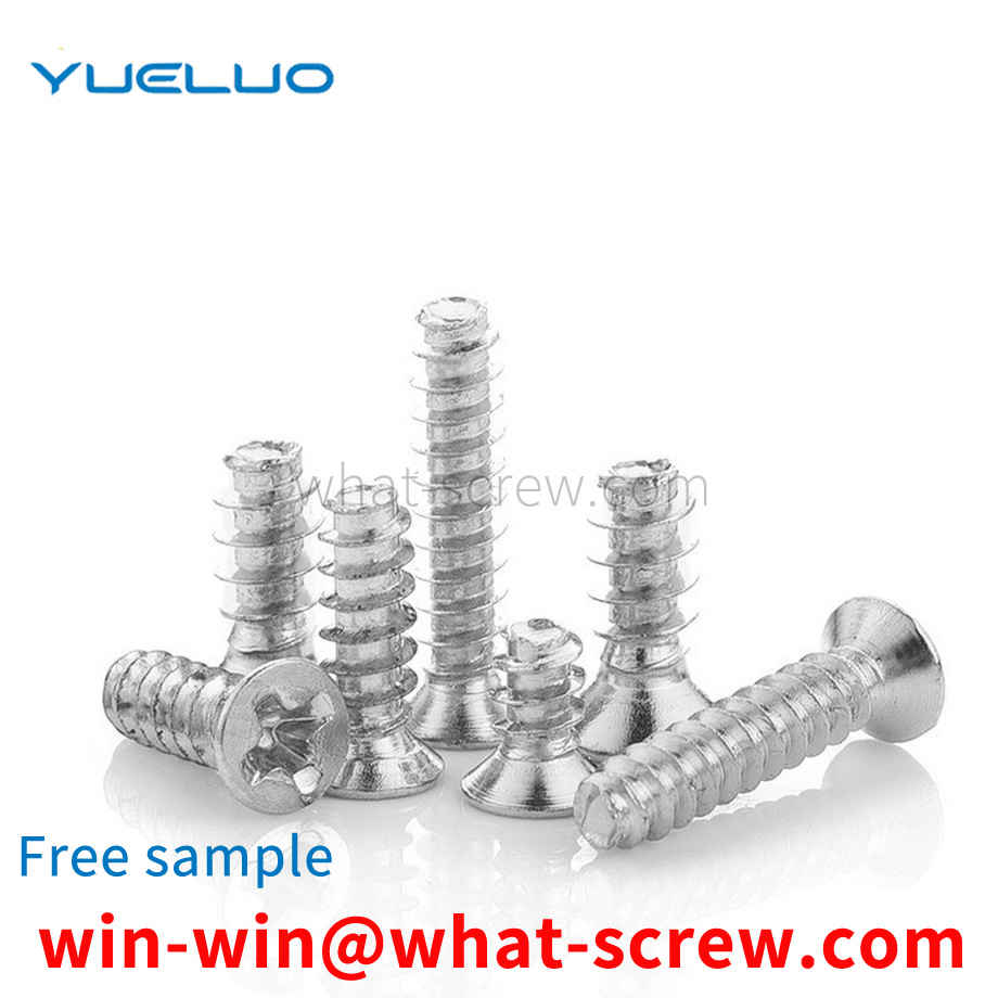 Flat tail self-tapping screw