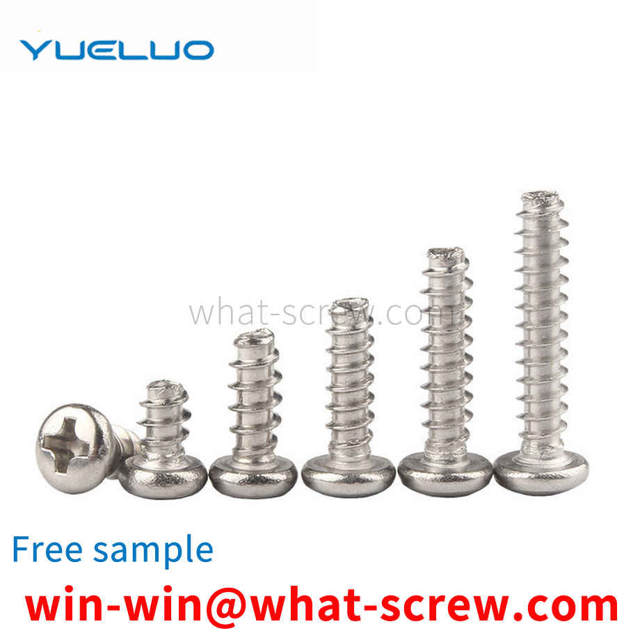 Round head flat tail self-tapping screws