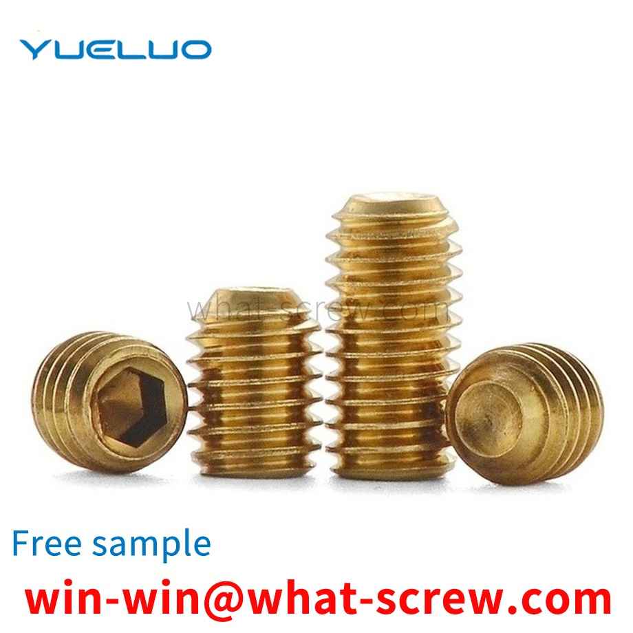 Brass Headless Hexagon Socket Brass Fastener