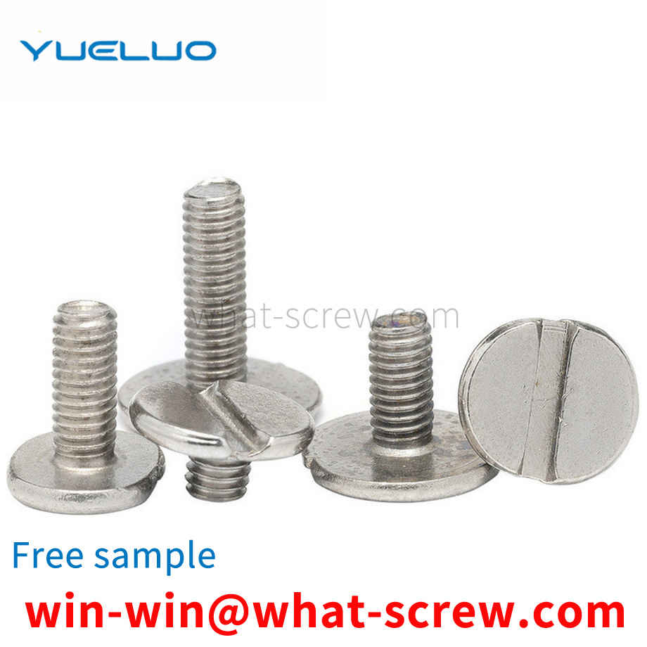 Flat head screw