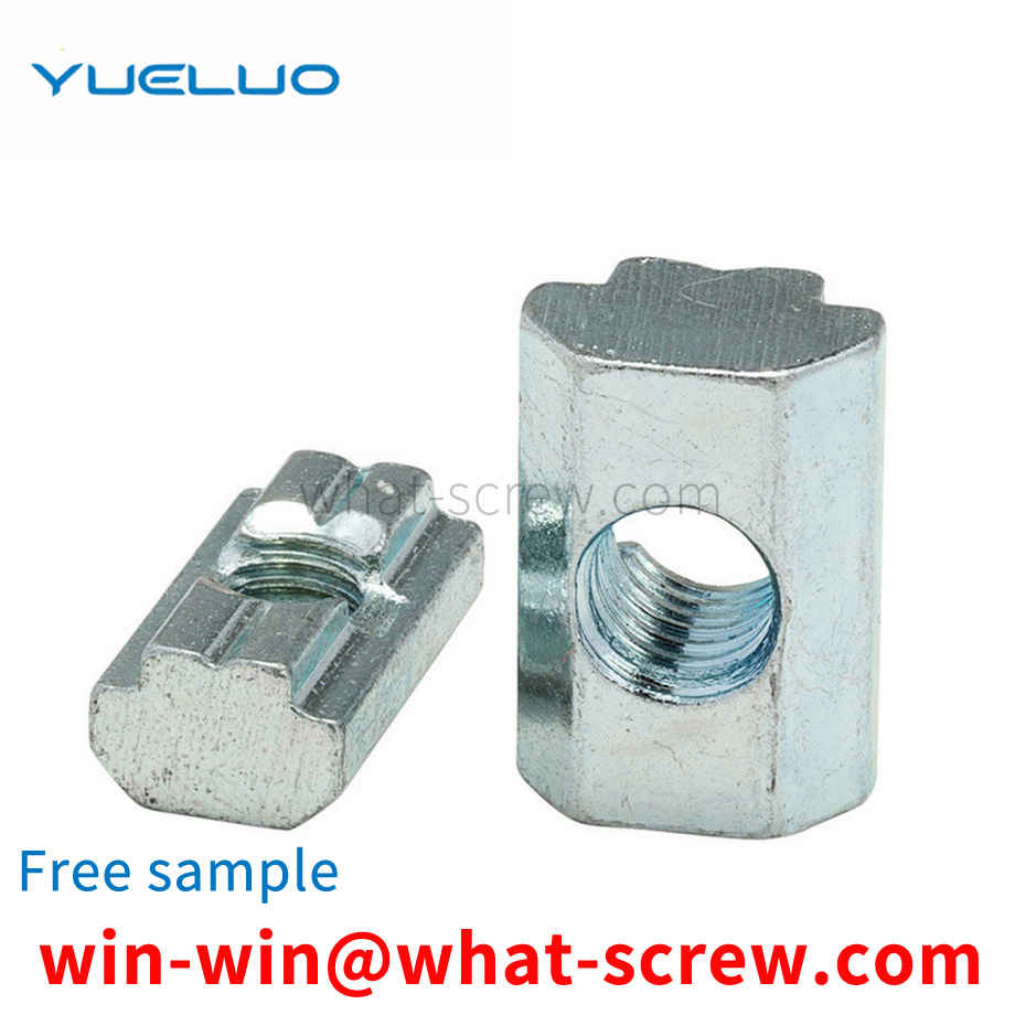 Machining square slider nuts