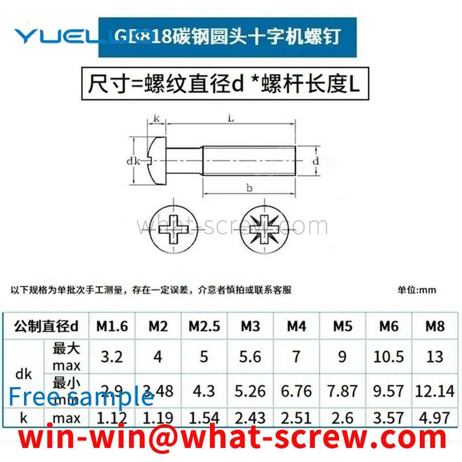 Wholesale Aluminum Alloy Round Head Screws