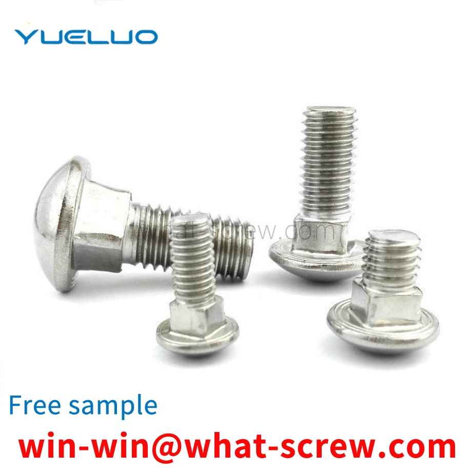 Half round head square neck screw