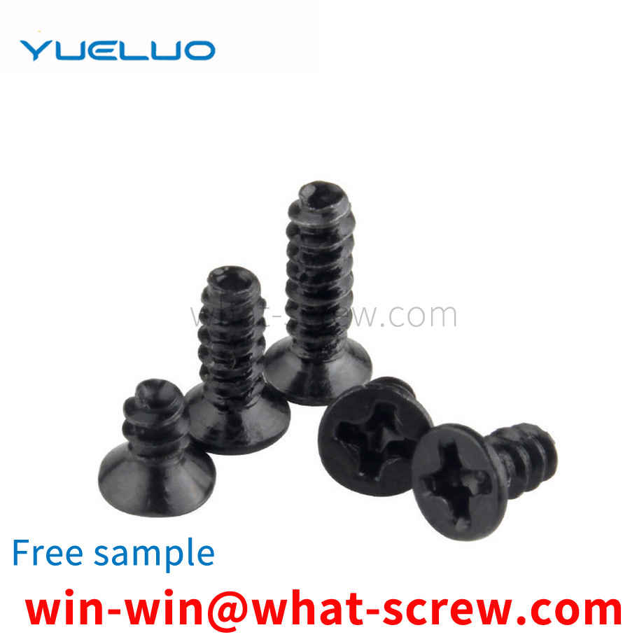 Flat head self-tapping screws