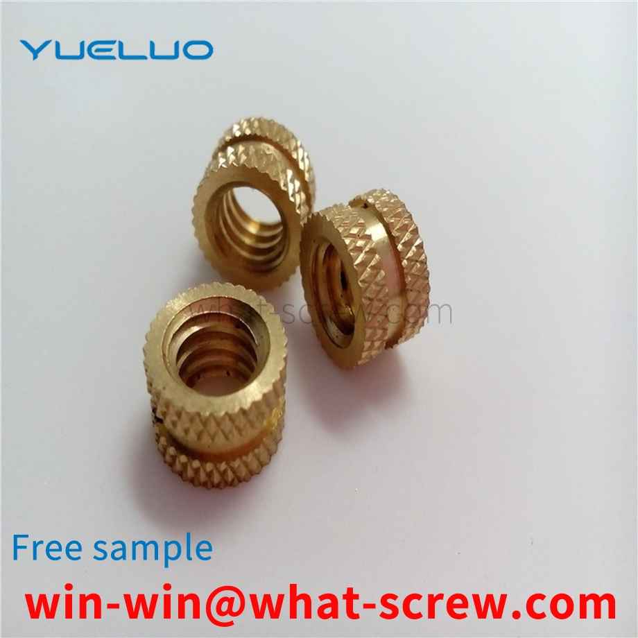 Copper insert plastic nut