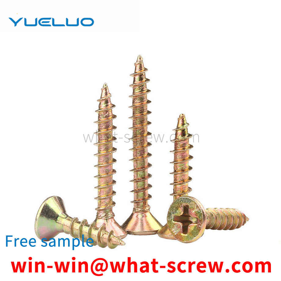 Cross flat head self-tapping screw