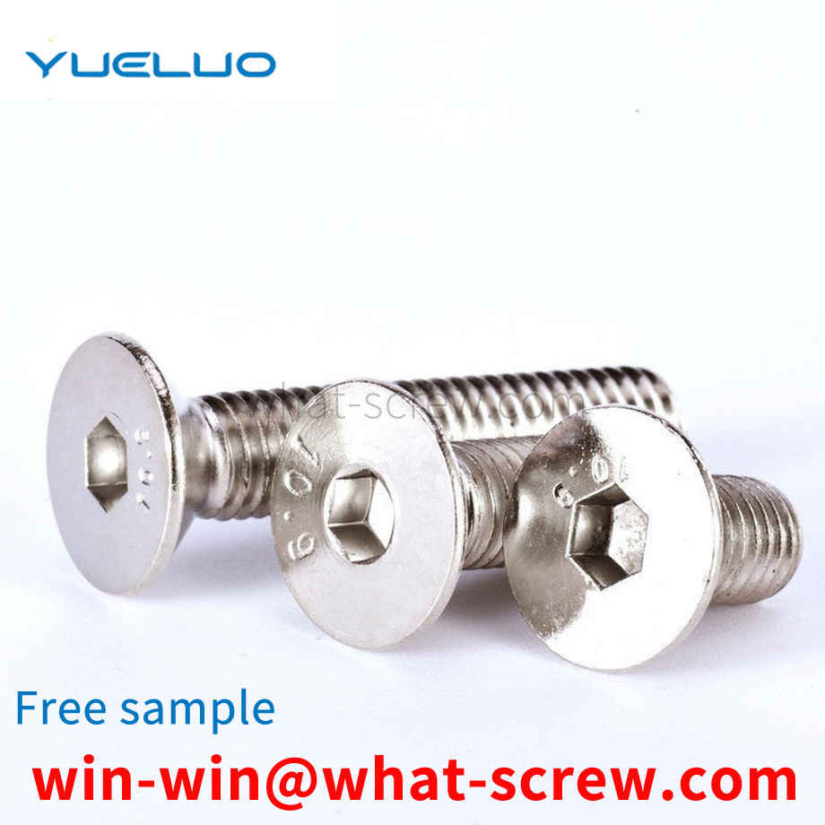 Nickel plated countersunk head