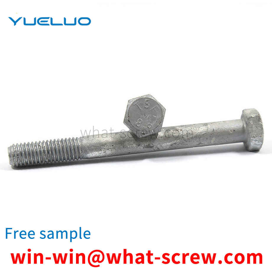 Hot-dip galvanized hex bolts