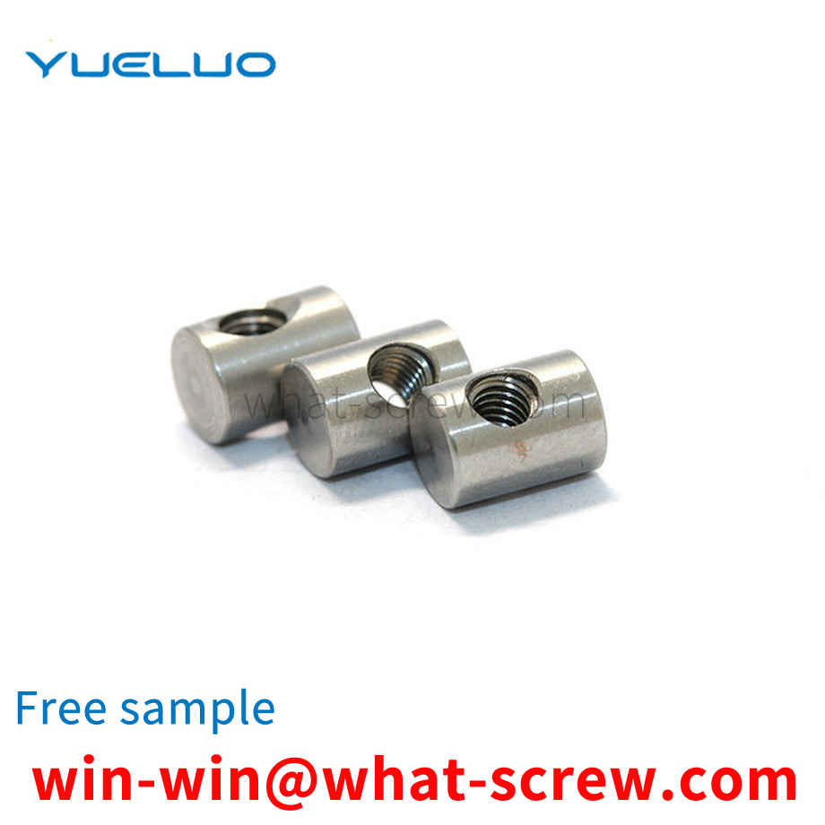 Horizontal hole stainless steel nut