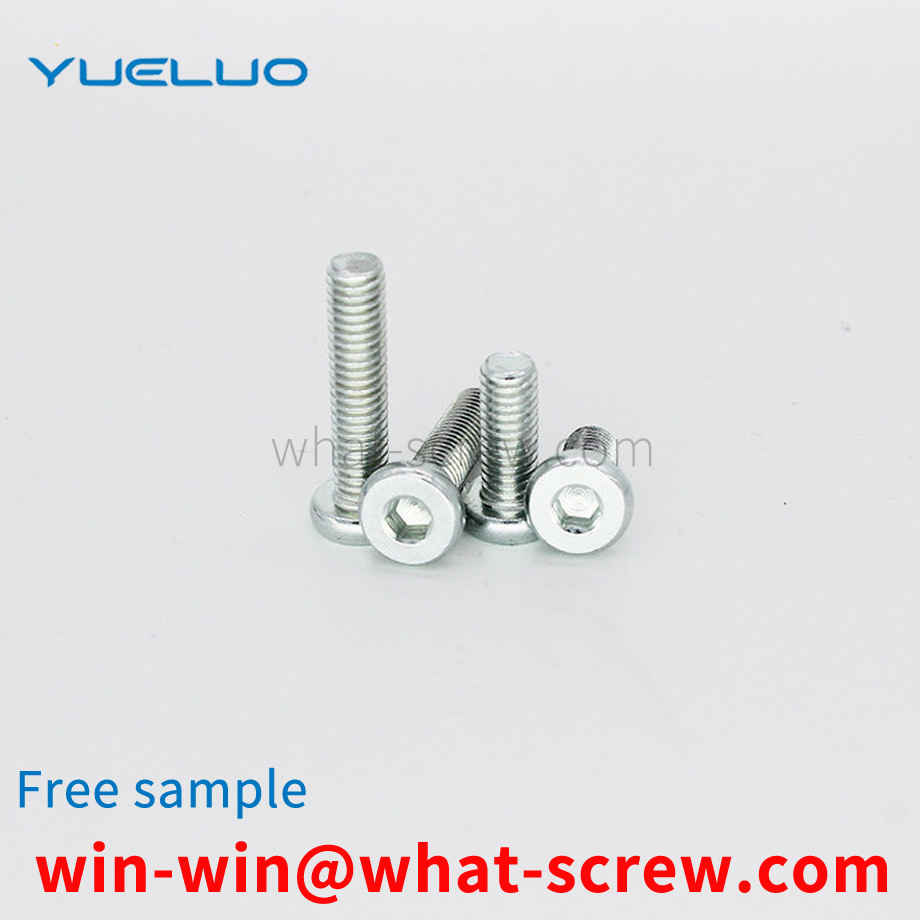 Customized flat head socket head cap screws