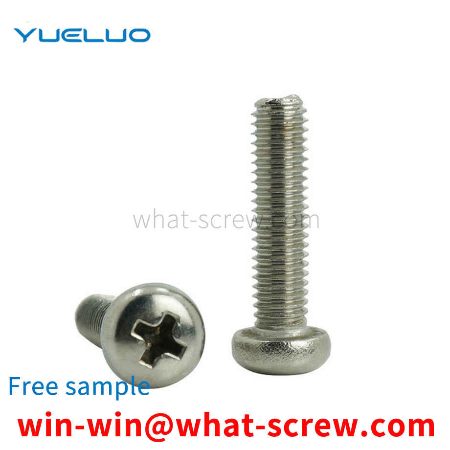 Round head cross machine screw