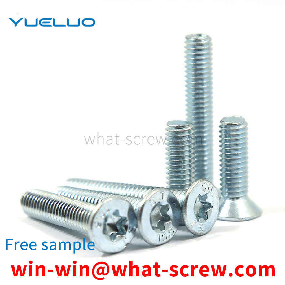 Machining galvanized Torx countersunk head screws