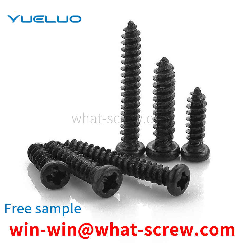 Black Plated Round Head Self Tapping Screws