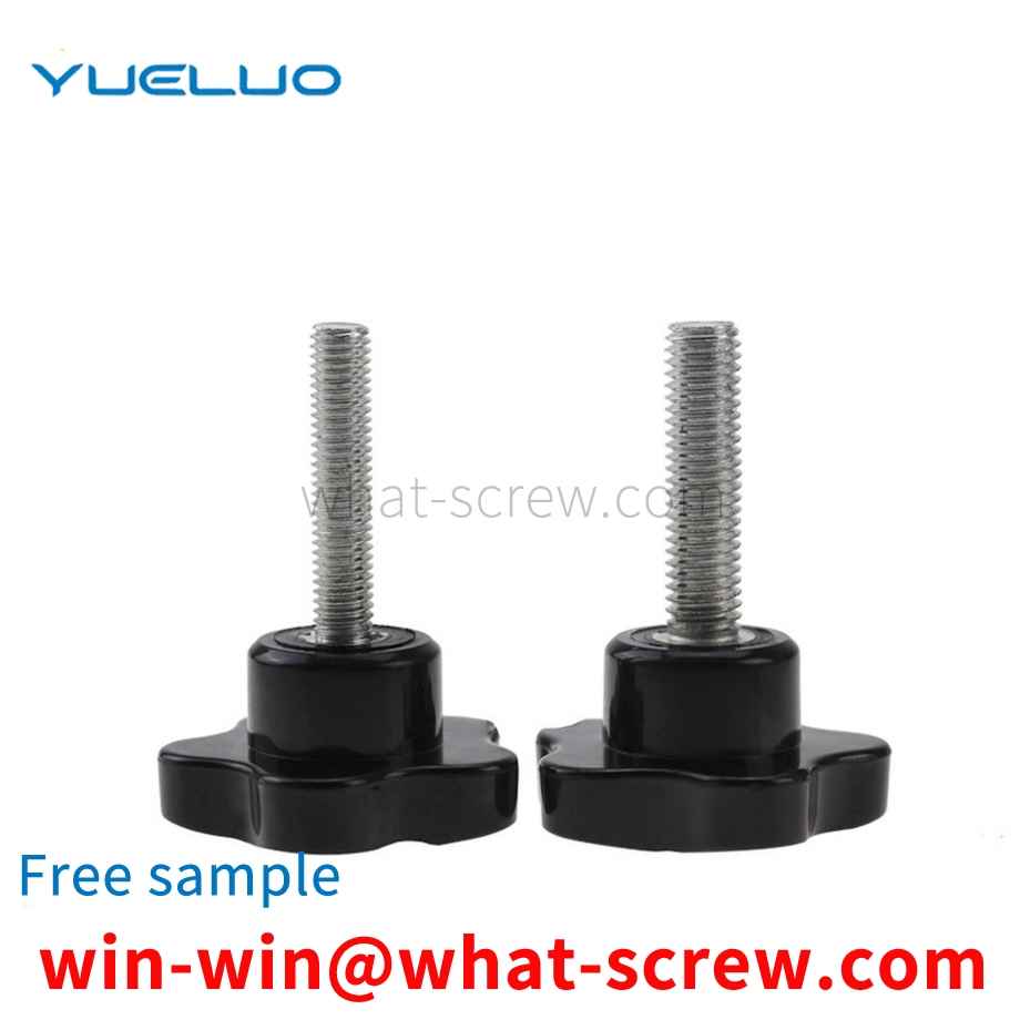 Supply plum blossom plastic handle screws