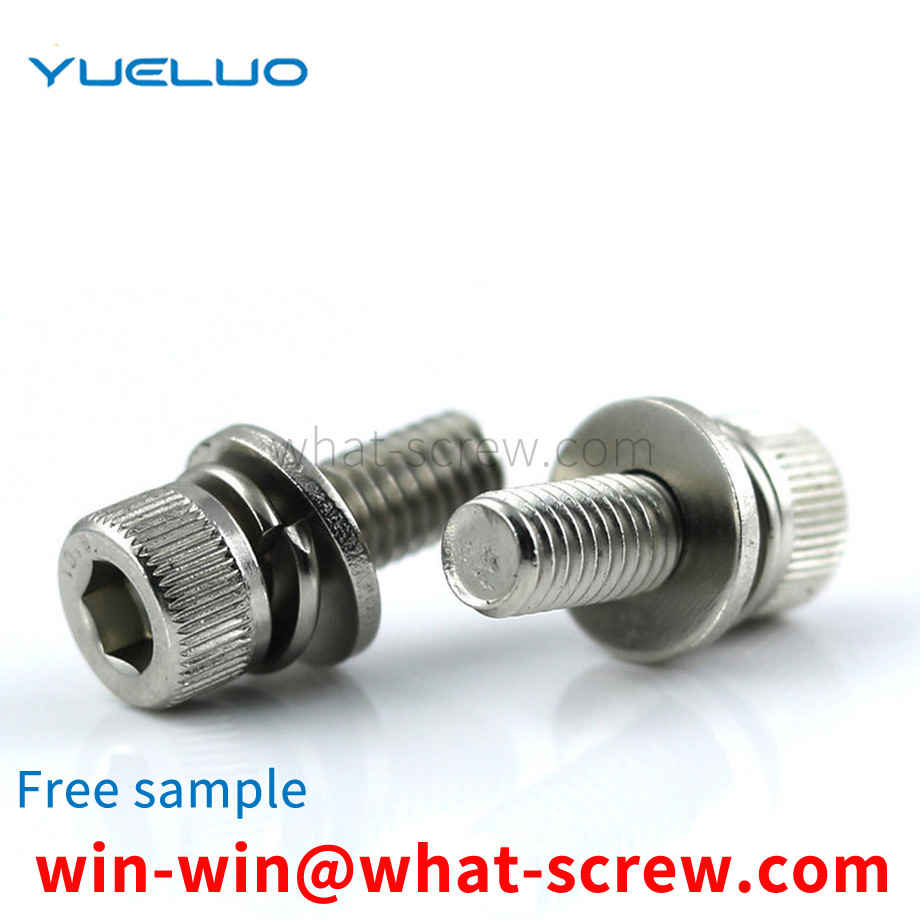 Flat washer spring washer screw